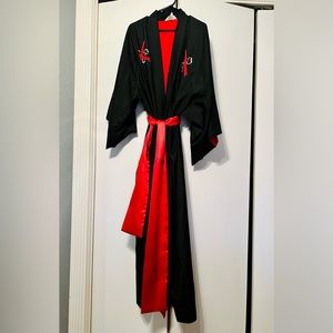 Vintage Black Japanese Ichiban Kimono